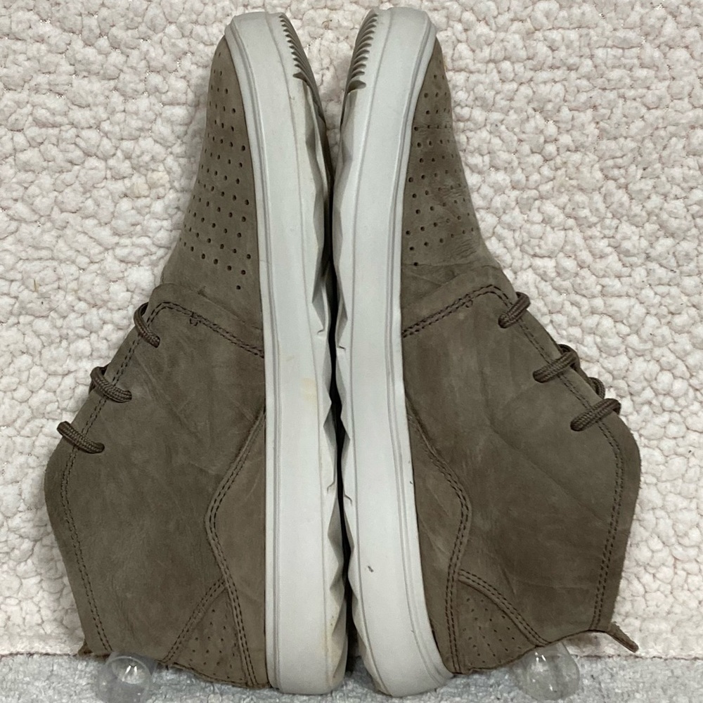 Merrell Pine Bark Leather Mid Top Beige Gray Womens Sneakers Shoes J94334 SZ 6.5 - Picture 6 of 11